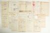Cricket scorecards 1950s-1960s from the collection of Alan Curtis, English actor and Lord&rsquo;s cricket announcer. A large selection of some 140 official scorecards covering Test, tour, county and representative matches. One, for the tour match, Surrey v Aust - 2