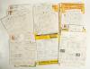 Cricket scorecards 1970s-1990s. A large selection of over two hundred official scorecards from the collection of Alan Curtis, English actor and Lord&rsquo;s cricket announcer, covering Test, tour, one day international, county and representative matches. Test, 