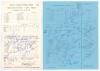 Surrey C.C.C. 1965 & 1971. Two signed official scorecards from the collection of Alan Curtis, English actor and Lord&rsquo;s cricket announcer, both with complete printed scores, one for Surrey v Middlesex, Gillette Cup semi-final, The Oval 14th July 1965. Surr