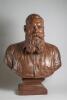 William Gilbert Grace. Gloucestershire, London County & England 1870-1904. Very large and imposing, head and shoulders, bust of Grace sporting a forked beard and wearing a cricket shirt by artist William Henry Tyler SC (fl. 1880-1893). The plaster of Pari - 2