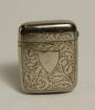 Arthur Appleby. Lancashire 1866-1887. An attractive silver plated vesta case presented to Appleby by the Enfield Cricket Club in 1893. The oblong case with inscription to side &lsquo;Presented to Arthur Appleby Esq by the Enfield Cricket Club on the occasion of - 2