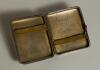 Ronald Thomas Stanyforth. Yorkshire, M.C.C. and England 1928-1933. Silver hallmarked cigarette case presented to Stanyforth by Prince Henry, Duke of Gloucester at Christmas 1921. The case engraved to gilt inside &lsquo;Ronald from Henry. Xmas 1921&rsquo;. Hallmarked 