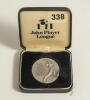 Dermot Alexander Reeve. Sussex, Warwickshire & England 1983-1996. John Player League 1985. Original silver metal Runner-Up medal awarded to Reeve playing for Sussex who finished in second position to Essex in the 1985 competition by two points. 1.75&rdquo;x2&rdquo;. 