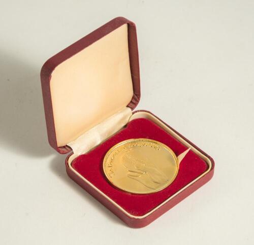 David Mark Smith. Surrey, Sussex, Worcestershire & England 1973-1994. National Westminster Bank Trophy 1994. Original gilt metal &lsquo;Man of the Match&rsquo; medal awarded to Smith playing for Sussex against Scotland, in the preliminary round match at Hove, 26th A