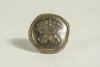 &lsquo;Lord&rsquo;s Cricket Ground&rsquo;. Early brass cricket belt buckle of circular form with image of a crown with legend &lsquo;Lord&rsquo;s Cricket Ground&rsquo; in a scroll above and below. Beaded circular border to buckle. Circa 1860/70&rsquo;s. Approximately 1.5&rdquo; diameter. The buckle is 