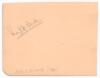 Percy George Herbert Fender. Sussex, Surrey & England 1910-1936. Three items from the Percy Fender collection including a nice signature of Fender in pencil to album page, date annotated &lsquo;1935&rsquo;. Also two ties, one a promotional World Cup tie for the first