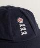 Andrew Richard Caddick. Somerset & England 1991-2009. England navy blue cloth Test cap, by Albion C&D of Australia, with embroidered three lions and coronet emblem of England to cap, worn by Caddick in the England v Australia &lsquo;Ashes&rsquo; series played in Engl - 2