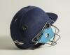 Sussex 1st XI navy blue batting helmet with grill with Sussex emblem to front, The helmet, made by Albion C&D of Australia. The helmet with signs of wear otherwise in good original used condition. Player unknown - 2