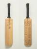 Middlesex v Yorkshire 1937. &lsquo;Extra Special E. Patsy Hendren&rsquo; miniature replica bat by G. Warsop & Sons, Marylebone, with maker&rsquo;s name to shoulders and trademark cannon emblem stamp to face below the splice. Maker&rsquo;s name to bat rubber and top of handle. Th