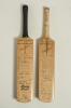 West Indies tours to England 1950 and 1957. Two miniature replica &lsquo;Extra Special&rsquo; bats by G. Warsop & Sons, Marylebone, covering Test matches played at Lords. Both bats with maker&rsquo;s names to shoulders, and &lsquo;Warsop&rsquo; stamped to the top of the handle, each o