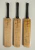 Gentlemen v Players 1949, 1956 and 1957. Three miniature replica &lsquo;Extra Special&rsquo; bats by G. Warsop & Sons, Marylebone, covering matches played at Lords. All three bats with maker&rsquo;s names to shoulders, &lsquo;Warsop&rsquo; stamped to the top of the handle, each of whi