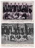 Australia tour to England 1909. Two mono printed postcards, one tinted red, both featuring the Australia tour members seated and standing in rows wearing tour caps and blazers. Printed titles and players&rsquo; names to lower borders. Players featured include N