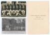 Australian tour of England 1930. Four original real photograph postcards of the Australian team, two identical published by Bolland, one by F.J. Bookstall and the other an advertising postcard for Jaegar, sports clothing. Three are window mounted, framed - 2
