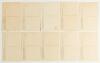 Australia. The Ashes 1936/37. Ten original sepia toned postcards of head and shoulders images of members of the Australian team. Issued by Amalgamated Press in 1936, each card is printed to verso &lsquo;This is a real photogravure portrait&rsquo; with biographical de - 2
