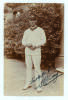 Sidney Hand Emery. New South Wales & Australia 1908-1913. Excellent sepia real photograph postcard of Emery, full length, wearing Australian sweater and cap and taken on the 1912 Australian tour of England for the Triangular Series with England and South 