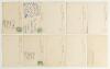 M.C.C. tour to Australia 1903/04. Ten early original sepia real photograph postcards of English cricketers, each depicted full length at the wicket in various poses. Nine appear to be from the same (unknown) series with the player&rsquo;s name printed to the lo - 2