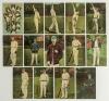 M.C.C. tour to Australia 1907/08. A selection of fourteen colour postcards published by the Melbourne Sports Depot, Melbourne. One features a montage of the members of the touring party titled &lsquo;The Visiting English Cricket Team 1907/08&rsquo;, with twelve indiv