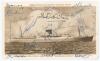 M.C.C. tour of South Africa 1956/57. Rarer real photograph sepia postcard of the Union-Castle Line R.M.S. Edinburgh Castle which took the team to South Africa. Signed to card face by nineteen members of the touring party including May (Captain), Compton, 