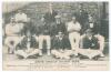 South Africa tour to England 1907. Mono postcard of the South African touring party seated and standing in rows wearing cricket attire, blazers etc. Printed title and players&rsquo; names to lower edge. Postcard by F. Bustin of Bristol. Signed in pencil (two in