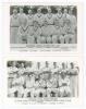 Derbyshire C.C.C. 1953 & 1954. Two mono real photograph plain back postcards of the Derbyshire teams of 1953 and 1954, both with printed title and players&rsquo; names, with official stamp to verso for A. Wilkes & Son, West Bromwich. Players featured include Wi