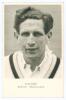 Donald Bryce Carr. Derbyshire, Oxford University & England 1946-1963. Mono real photograph plain back postcard of Carr, head and shoulders wearing cricket attire. Nicely signed in black ink to the photograph, &lsquo;D.B. Carr&rsquo;. Typed title &lsquo;D.B. Carr, Oxford Un