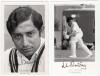 John Solanky and Rodney Ontong, Glamorgan. Two mono real photograph plain back postcards of John William Solanky. Glamorgan 1972-1976 and Rodney Craig Ontong. Border, Glamorgan, Transvaal etc. 1972-1995, both head and shoulders wearing cricket attire, sig