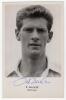 Peter Michael Walker. Glamorgan & England 1956-1972. Mono real photograph postcard of Walker, head and shoulders wearing cricket attire. Nicely signed in blue biro to the photograph &lsquo;Peter Walker&rsquo;. Sporting Handbooks Ltd., London. Postally unused. Minor m
