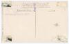 Harry Smith. Gloucestershire & England 1912-1935. Original mono real photograph postcard of Smith standing full length wearing cricket attire and Gloucestershire blazer, hands on hips. Signed in ink by Smith. Blind embossed stamp for Nias of Brighton to l - 2