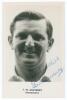 Thomas William &lsquo;Tom&rsquo; Graveney. Gloucestershire, Worcestershire, Queensland & England 1948-1972. Mono real photograph postcard of Graveney, head and shoulders wearing cricket attire. Nicely signed in blue biro to the photograph &lsquo;Best wishes, Tom Graveney&rsquo;.