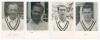 Hampshire C.C.C. Four similar player portrait real photograph plain back postcards. Players featured are Arthur George Holt (Hampshire 1935-1948), Victor Henry Douglas Cannings (Warwickshire & Hampshire 1947-1950), both signed to the front by the featured