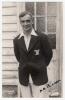 Henry Anthony &lsquo;Tony&rsquo; Pawson. Kent & Oxford University 1946-1953. Mono real photograph plain back postcard of Pawson standing three quarter length wearing cricket attire and Oxford University blazer. Nicely signed in ink to the photograph &lsquo;H.A. Pawson&rsquo;. Pr