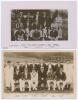 Lancashire C.C.C. 1909 & 1921. Two original mono/ sepia postcards of Lancashire teams seated and standing in rows wearing cricket attire, both with players&rsquo; names printed to lower border. The 1909 postcard features MacLaren (Captain), Hornby, J.T. Tyldesl