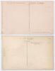 Lancashire C.C.C. 1909 & 1921. Two original mono/ sepia postcards of Lancashire teams seated and standing in rows wearing cricket attire, both with players&rsquo; names printed to lower border. The 1909 postcard features MacLaren (Captain), Hornby, J.T. Tyldesl - 2