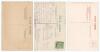 Albert Henry Hornby. Cambridge & Lancashire 1898-1914. Two sepia real photographs of Hornby in batting poses. One photo by W. Smith, Didsbury, the other Hawkins & Co., Brighton. Sold with a mono postcard of Hornby, full length in cricket attire. All three - 2