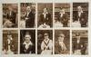 Nottinghamshire C.C.C. player postcards c.1930. Ten original sepia real photograph postcards of Nottinghamshire players, each depicted seated wearing Nottinghamshire blazer and/ or cap, one signed. All by C.H. Richards of Nottingham. Players are William W