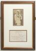 John Berry &lsquo;Jack&rsquo; Hobbs, Surrey & England 1905-1934. Sepia real photograph postcard of Hobbs standing three quarter length wearing cricket attire and cap, leaning on his bat. Nicely signed by Hobbs in black ink to the photograph and dated &lsquo;1925&rsquo;. To the v - 2