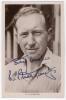 Walter Stuart Surridge. Surrey 1947-1960. Mono real photograph postcard of Surridge, head and shoulders wearing cricket attire. Signed in blue ink to the photograph &lsquo;Best wishes, W. Stuart Surridge&rsquo;. Printed title to lower border, &lsquo;W.S. Surridge&rsquo;. F.C. Di