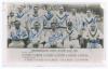 Worcestershire C.C.C. 1947. Mono real photograph plain back postcard of the Worcestershire team seated and standing in rows wearing cricket attire. Printed title and players&rsquo; names to lower border. Fully signed in blue ink to the photograph by all eleven 