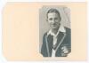 Leonard Hutton. Yorkshire & England 1934-1955. Mono real photograph postcard of Hutton, half length, wearing his M.C.C. &lsquo;South Africa 1938/39&rsquo; tour blazer and cricket attire. The postcard by Walter Scott of Bradford. The postcard very nicely signed by Hut - 3