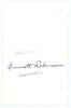 Emmott Robinson. Yorkshire 1919-1931. Original mono real photograph plain back postcard of Robinson walking off the field of play in batting attire, wearing Yorkshire cap. Nicely signed in blue ink to the photograph and to the verso by Robinson. Photograp - 2