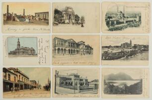 Wilfred Rhodes. Yorkshire, Europeans, Patiala & England 1898-1930. M.C.C. tour to Australia 1903/04. A collection of nine picture postcards sent by Rhodes to &lsquo;F.E. Davis&rsquo; in Halifax, Yorkshire while on his first overseas tour with England to Australia in 
