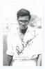 Rupert Roopnaraine. Cambridge University 1964-1966. Mono real candid-style photograph plain back postcard of Roopnaraine depicted half length wearing cricket attire. Very nicely signed in black ink to the photograph, &lsquo;Rupert Roopnaraine&rsquo;. Typed title &lsquo;R. 