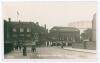 &lsquo;Entrance to The Oval, Kennington&rsquo; c.1910. Early original sepia real photograph postcard of the entrance to the Oval ground with the iconic gas holder in the background. Printed title to lower portion of the image. Published by Gale & Polden Ltd. Postally