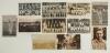 Cricket postcards 1910s-1950s. A good selection of eleven original postcards, the majority real photographs unless stated. Includes team postcards of Yorkshire 1905 (printed) by Scott of Bradford, Northamptonshire of 1925, S.H. Greenway of Northampton, Su