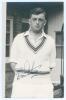Brian Elvin Disbury. Kent 1954-1957. Mono real photograph postcard of Disbury three quarter length wearing cricket attire. Nicely signed in black ink to the photograph by Disbury. Printed title &lsquo;B.E. Disbury, Kent&rsquo; to lower right corner. J.D. Hunt of Tonb