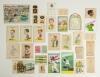 Cricket trade card miscellany 1920s onwards. A mixed selection of trade cards, postcards, playing and fixture cards etc. Contents include &lsquo;Juno Picture Books County Cricketers No. 1&rsquo; 1949. Godfrey Phillips miniature Pinnace card no. 163C of Storer c.1923.