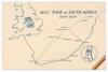 &lsquo;M.C.C. tour of South Africa 1938-1939&rsquo;. Official unsigned M.C.C. Christmas card from the &lsquo;Timeless Test&rsquo; tour with cover image of a map showing England and South Africa with emblem of M.C.C. and South Africa. To inside a photograph of the team and the wo