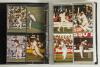 Test and County postcards 1970s-1990s. Large black binder comprising over 380 postcards, promotional cards and postcard size photographs covering Test and County players, cricket grounds, and modern reproduction postcards. Around eighty are individually s