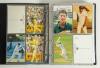 Test and County postcards 1970s-1990s. Large black binder comprising over 380 postcards, promotional cards and postcard size photographs covering Test and County players, cricket grounds, and modern reproduction postcards. Around eighty are individually s - 3