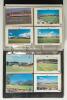 Test and County postcards 1970s-1990s. Large black binder comprising over 380 postcards, promotional cards and postcard size photographs covering Test and County players, cricket grounds, and modern reproduction postcards. Around eighty are individually s - 7